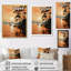 Edwinton Golden Sunrise Silhouetted I sur toile-141196019-141196030