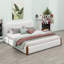 Structure de lit moderne tapissier avec pieds en bois-788046168