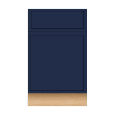 Gallery Express Alton Plywood Assembled 21 in W X 24 in D X 34.5 in H Sink Base Kitchen Cabinet Right in Navy