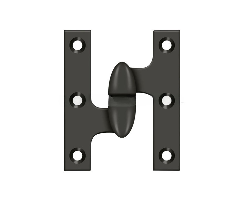 Hinge, Left Hand, Antique Brass