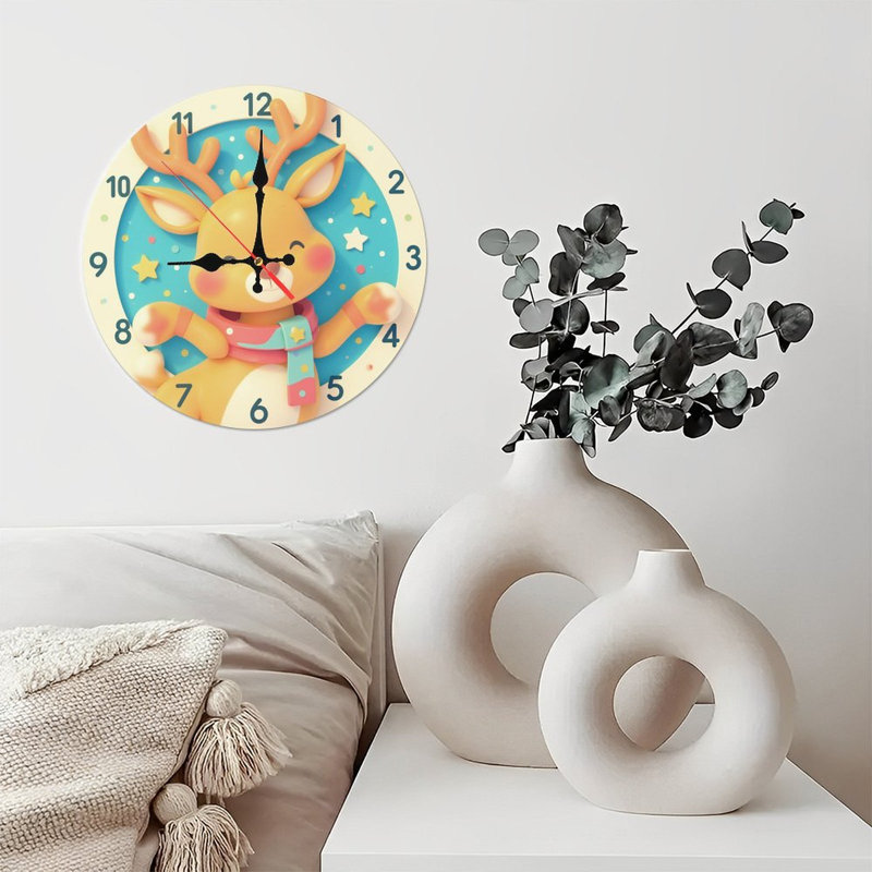 Horloge-cadran-houx-arcs-bougies