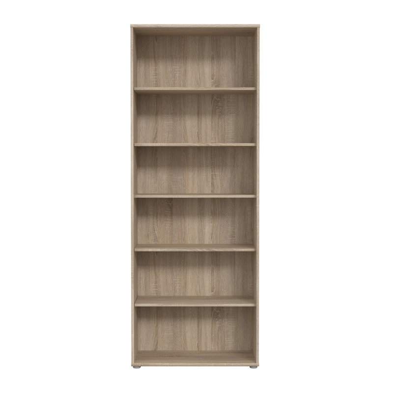 Frogerth 197.5cm H Standard Bookcase, 197.5cm H x 73.7cm W x 34.8cm D, Sonoma Oak
