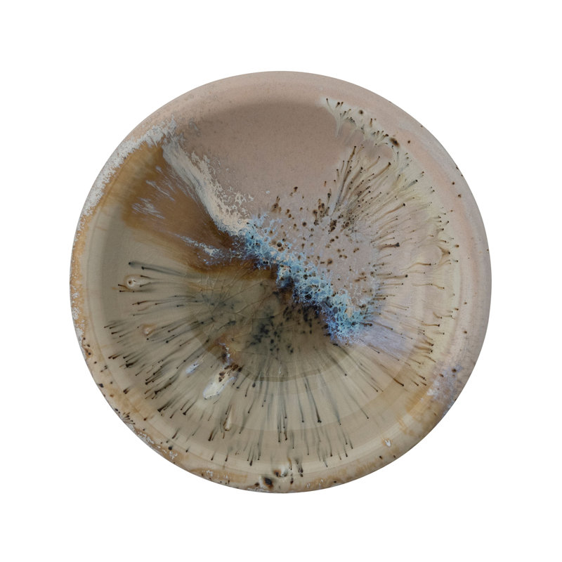 Stoneware Low Bowl W Rounded Rim