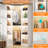 159" × 39" Closet System With Door And Wooden Drawers(Adjustable Width)-1536209761