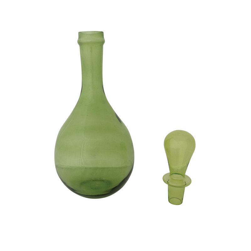 Carafe ronde en verre avec bouchon