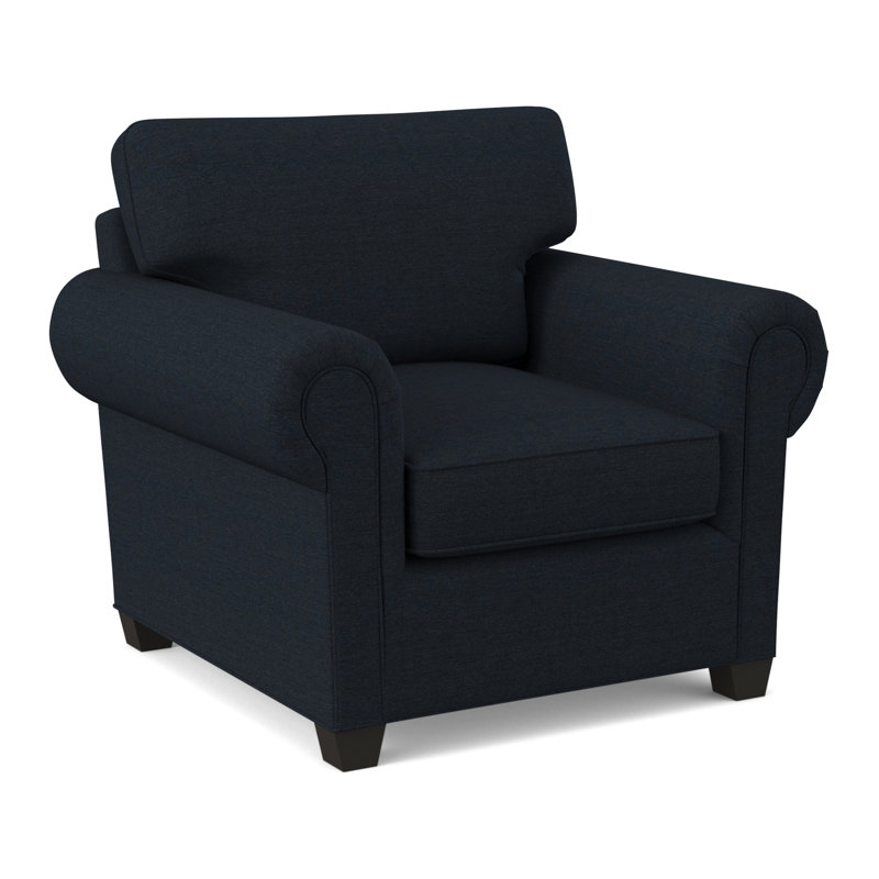 Fauteuil de 40 po de largeur Grace, Bleu marine antique