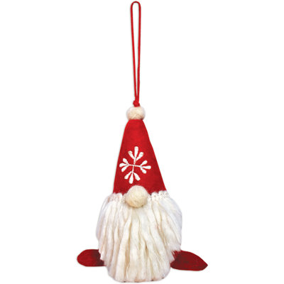 Red Gnome Ornament - Set of 2