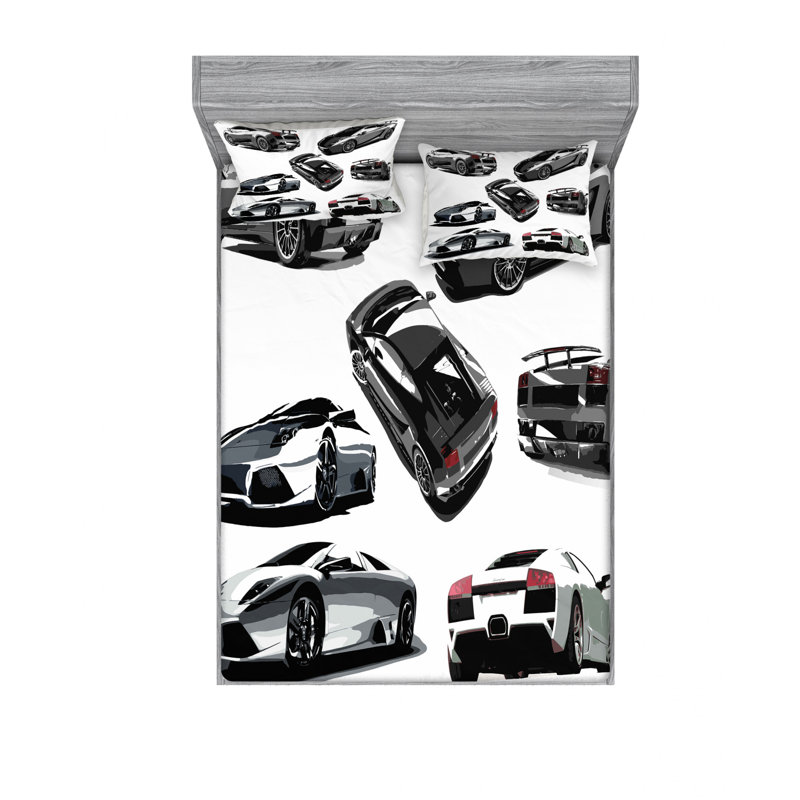 Ensemble de draps pour véhicule, Ensemble de draps pour lit double avec un drap-hou