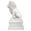 Statue de lion sentinelle avec base Lion
