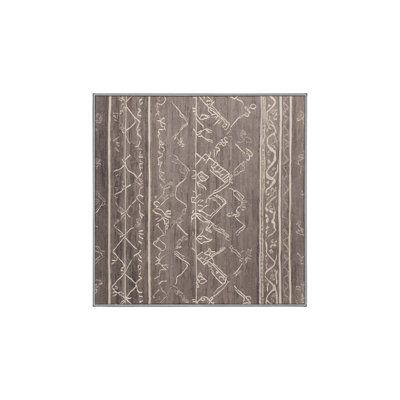 Machine Washable Gray Area Rug GSIX03563