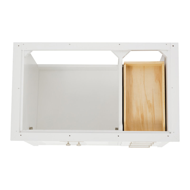 Kensington 37'' W Single Vanity, Oval, White