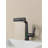 Pull-Out Lift LED Temperature Digital Display Bathroom Basin Faucet, Single Handle 360° Rotatable Waterfall 3-In-1 Basin Tap With Adjustable Height-110712554