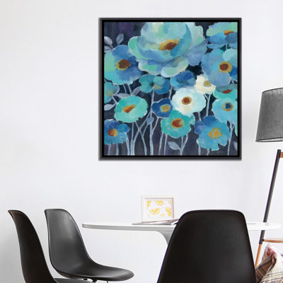 Fleurs indigo II par Silvia Vassileva - reproduction d'art