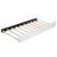 Lit de jour ergonomique simple beige avec rangement en velours extensible amovible et compact