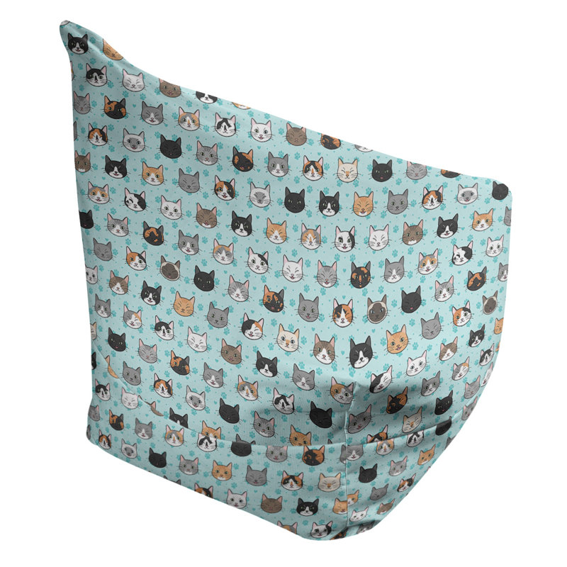 Petite chaise à sacs à billes & Kitterman, H 86 po x L 2 po x P 43 po, Bleu sarcelle, Pas de bourre