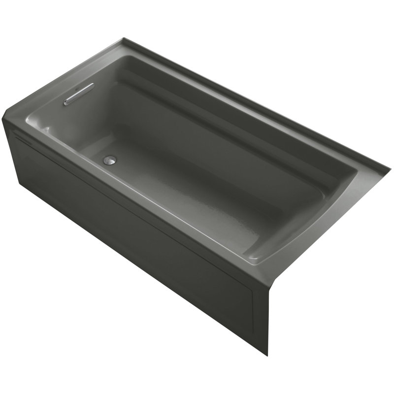 Archer 72" x 36" Soaking Bathtub, Cashmere, Left