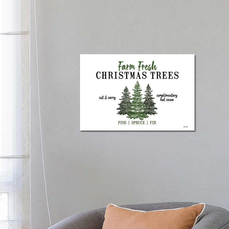 Christmas Tree Farm - Wrapped Canvas Painting, 66.04 cm H x 45.72 cm W