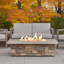 SEDONA Rectangle Concrete Propane or Natural Gas Fire Pit Table by Real Flame-24821690