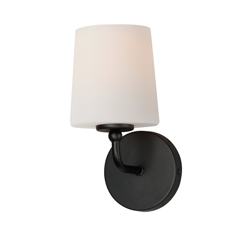 Steel Armed Sconce, Black