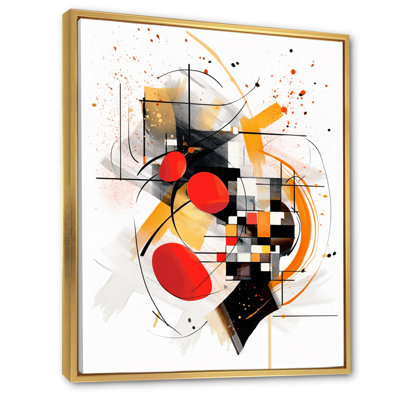 «Dreamscape IV» rouge et noir sur toile