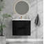 Meuble-lavabo de salle de bain 24 po avec lavabo en céramique - meuble-lavabo mural noir-1331462075-1331462079