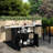 Versatile Outdoor Kitchen Island With Folding & Expandable Work Surfaces, A Spacious Storage Drawer, Cabinet And Lockable Wheels