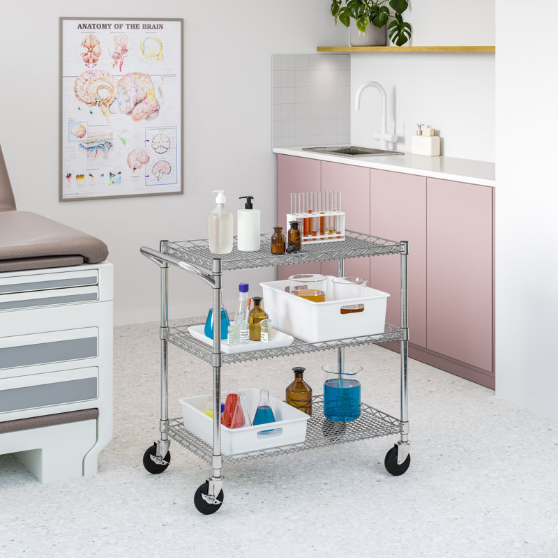 Chariot utilitaire avec roues certifié NSF