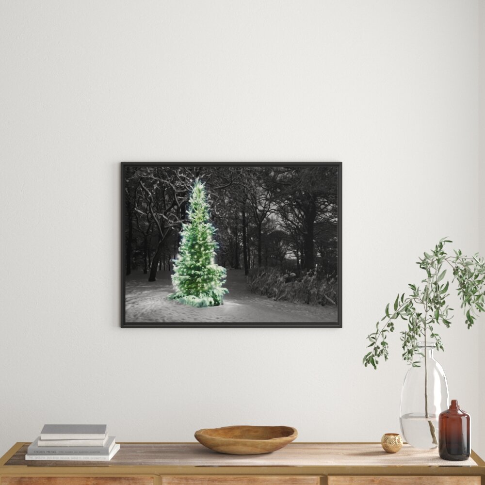 Gerahmtes Wandbild WeihnachtsbaumWinter