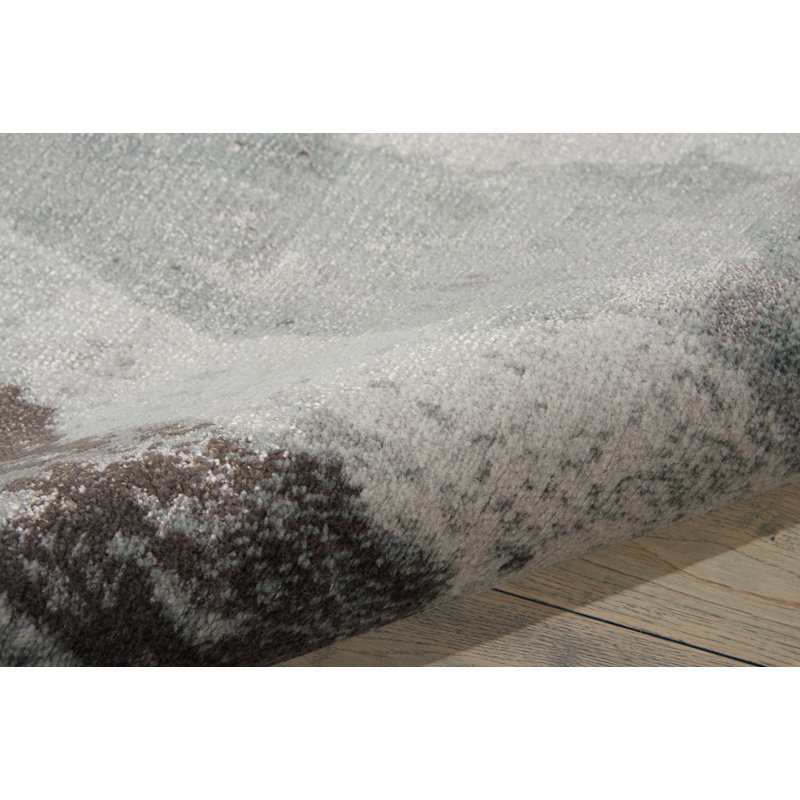 Tapis gris moderne Cannes, Rectangle 7 pi 9 po x 9 pi 9 po