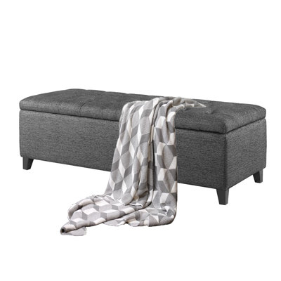 Jahmere 100% Polyester Upholstered Storage Bench by Hokku Designs