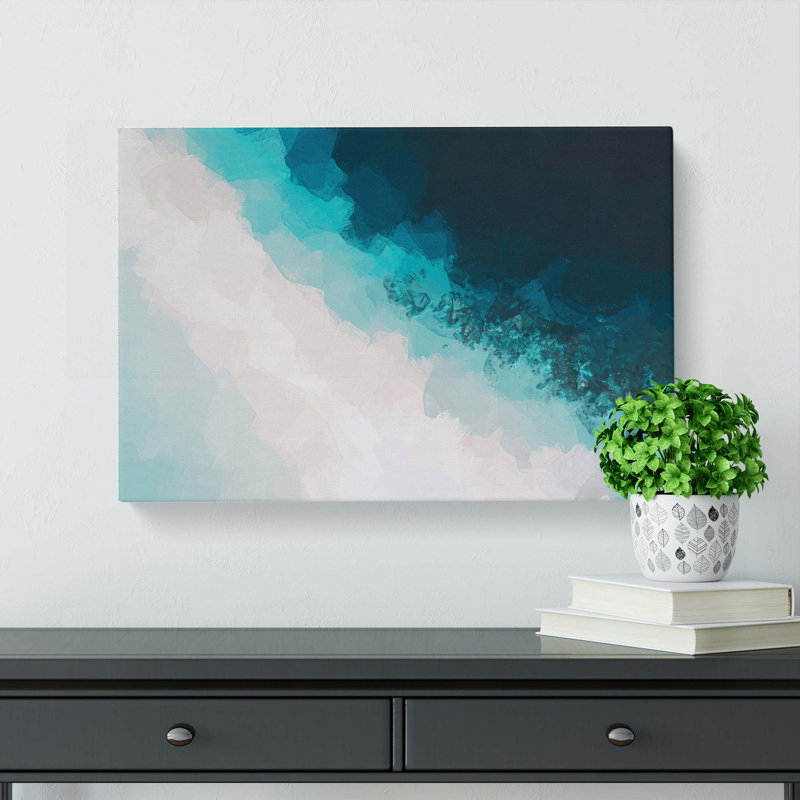 Cocoa Island Beach in Abstract - Wrapped Canvas, 60cm H x 91cm W x 3cm D