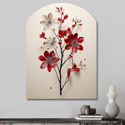 Ginsburg - Asymmetrical Minimalism Metal Wall Art, Arch Metal Wall Sculpture Print