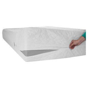 Waterproof Mattress Protector Twin Size - 100% Organic Cotton Hypoallergenic Breathable Mattress Pad Cover, 15 Deep Pocket, Vinyl Free - 39x75, White