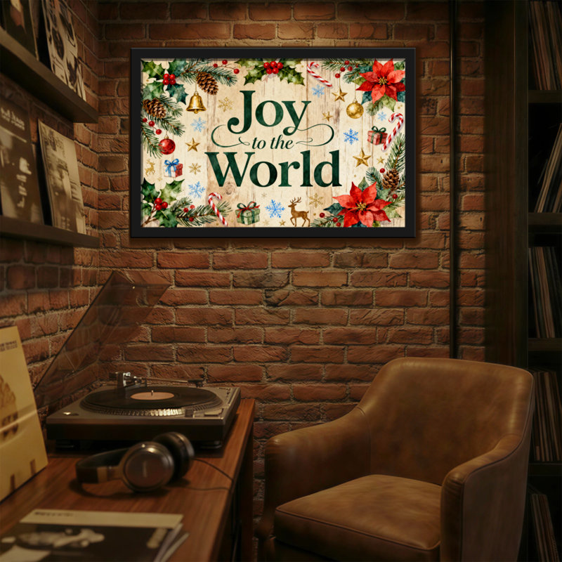 Motif de Noël «Christmas Joy To The World»