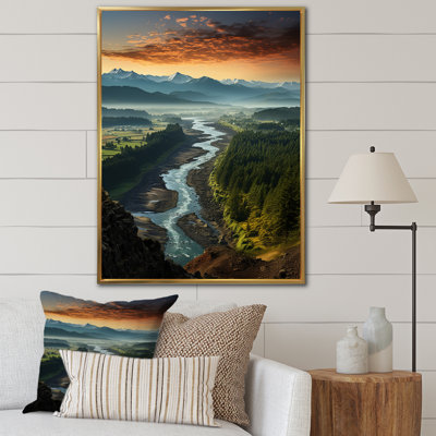 Oregon River Landscape III " Oregon River Landscape III "