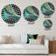 Horloge murale Jauron - Collages abstraits-503219243
