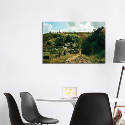 Jalais, Hill, Pontoise by Camille Pissarro - Wrapped Canvas Panoramic Painting
