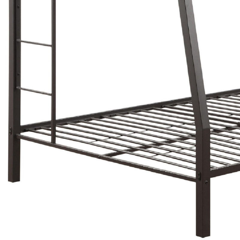 Lit superposé standard en métal Hinnerich, Simple sur double