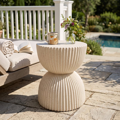 Table d'appoint en sablier Alven