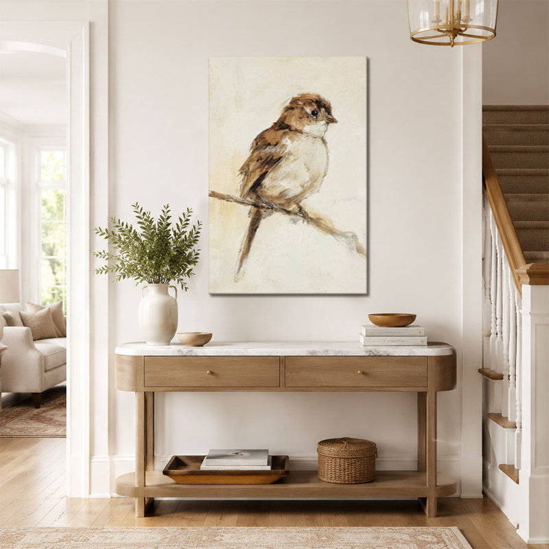 Oiseau sur une branche, 12*18 inch (30*45*2cm)