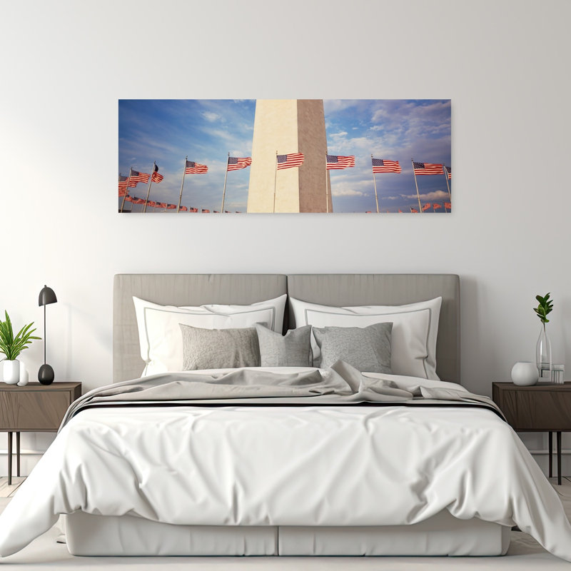 Washington Monument, Washington DC, États-Unis, architecture contemporaine, art mural, H 20 po x l 60 po