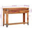 Rushton 110cm Solid Wood Top Console Table