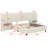 Upholstered Platform Bed with Big Headboard-2131155164