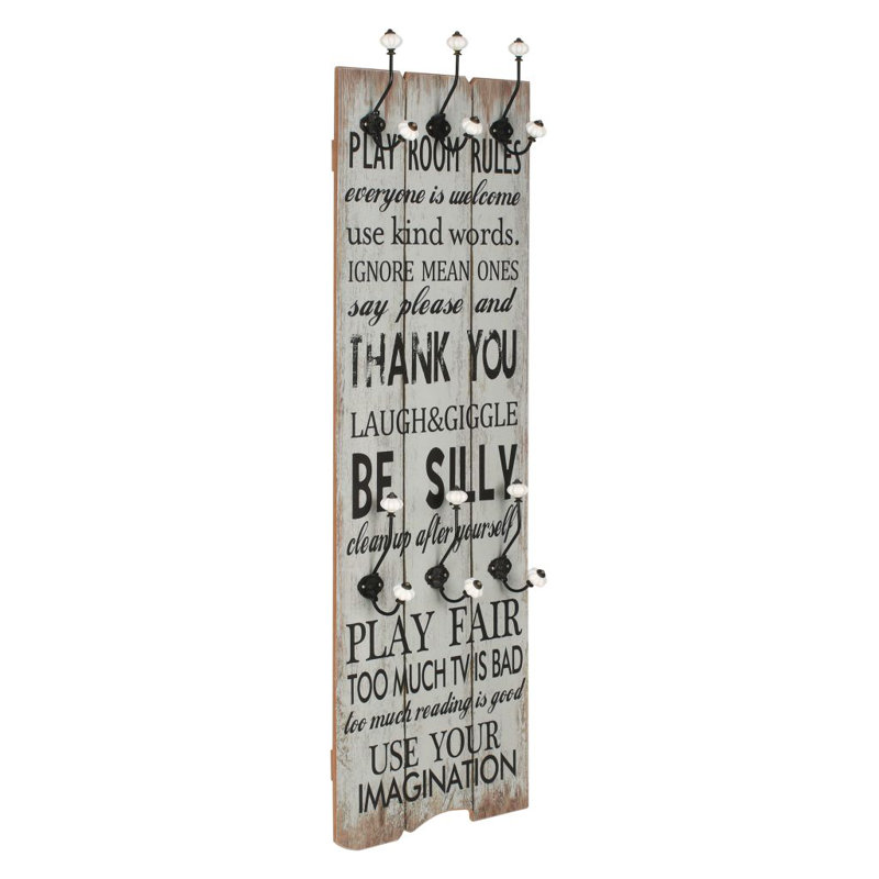 Dossett Wall 6 - Hook Wall Mounted Coat Rack