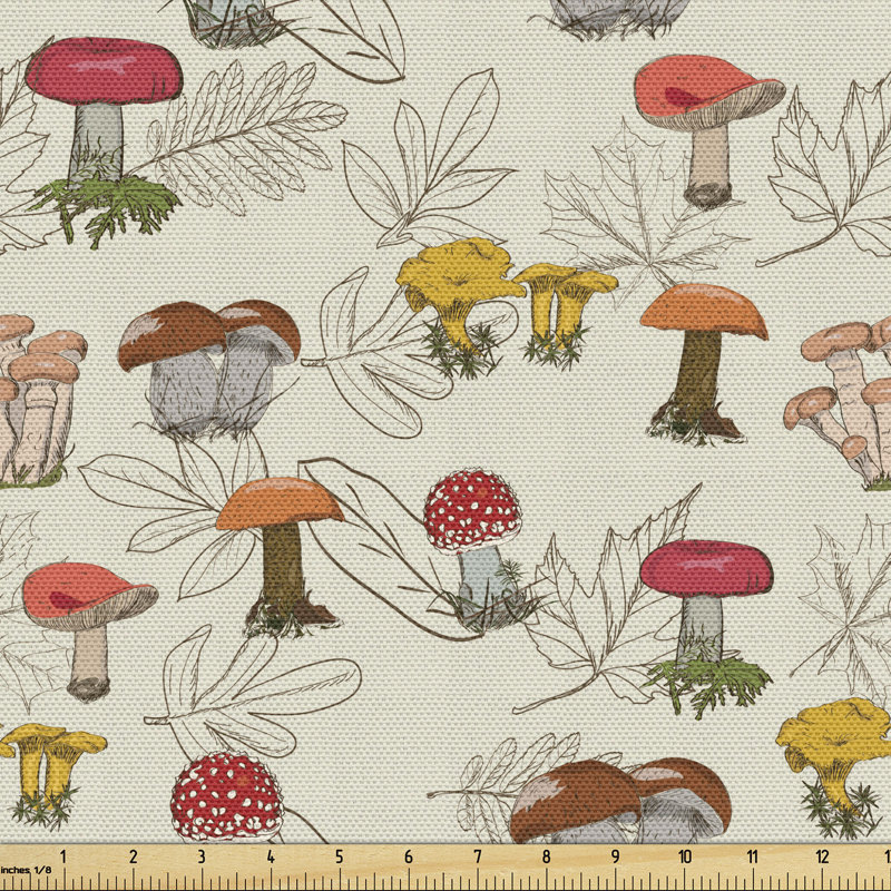 Chariot Repetitive Autumnal Forest Floral Oak Leaves Illustration Multi-Purpose Fabric