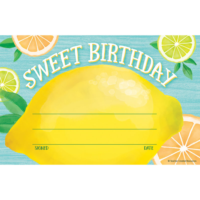 Zeste de citron «Sweet Birthday»