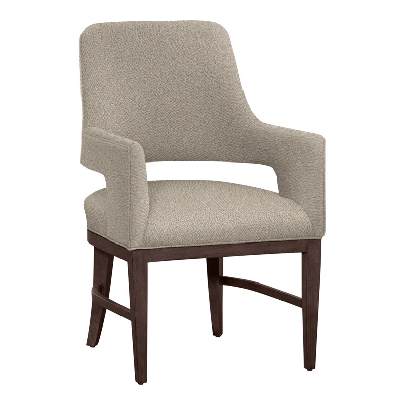 Chaise avec accoudoirs Josie, Tabac, Sable 9508