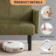 75.5” Double Sofa Bed, 3-Position Adjustable Recliner Sofa, Modern Recliner with Legs, Off-Floor Design for Easy Cleaning, Suitable for Living Room