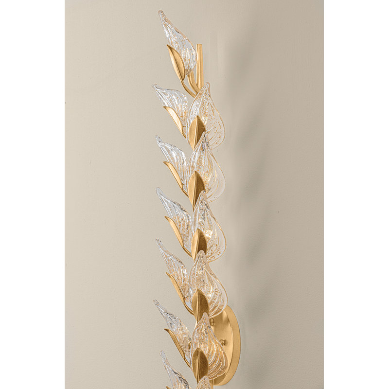 Ariadne 6" Piastre Glass Wall Sconce, 26.5" H x 6" W x 3" D, 13