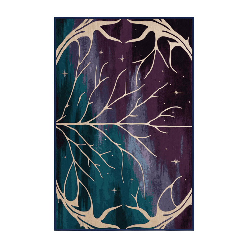 Moonlit Vines Rug, Rectangle 2' x 3'